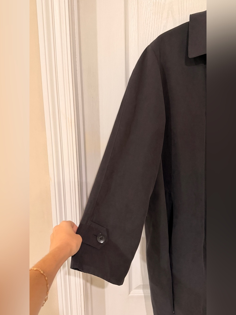 London Fog Women's Dark Gray Trench Coat - Picture 4 of 9